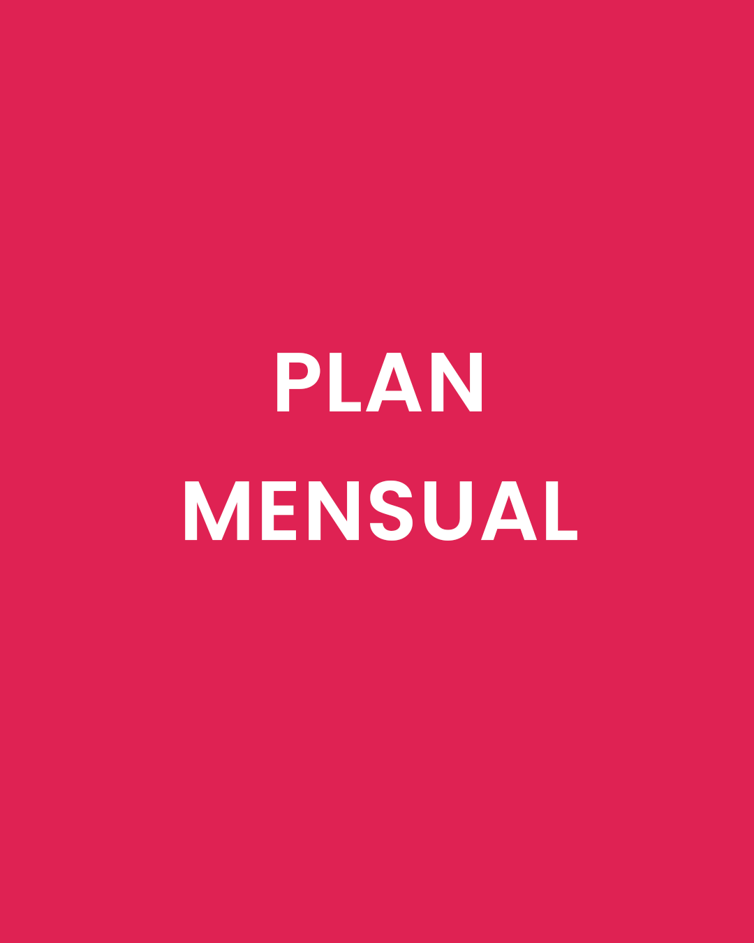 Plan Mensual